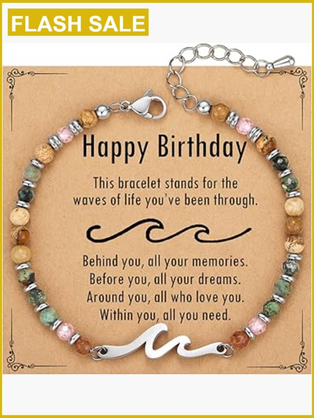 Unique Wave Bracelet Bestie Friendship Gift for Her